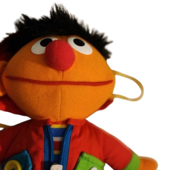 Vintage 1989 Playskool Sesame Street Dress Me Up Ernie Plush Doll - Sz. 13" - Picture 2 of 5